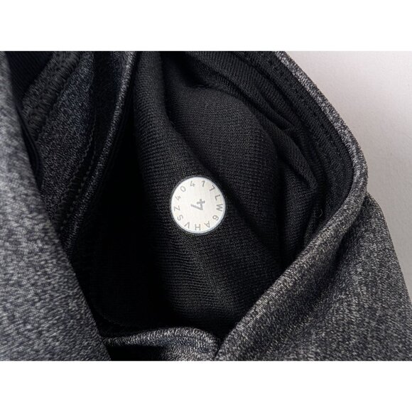 Lululemon Leggings Womens Size 4 High-Rise Crop Yoga Pants Gray - Picture 6 of 7